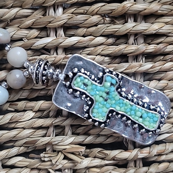 Plunder ryan cross silver necklace nwt new - Picture 2 of 6